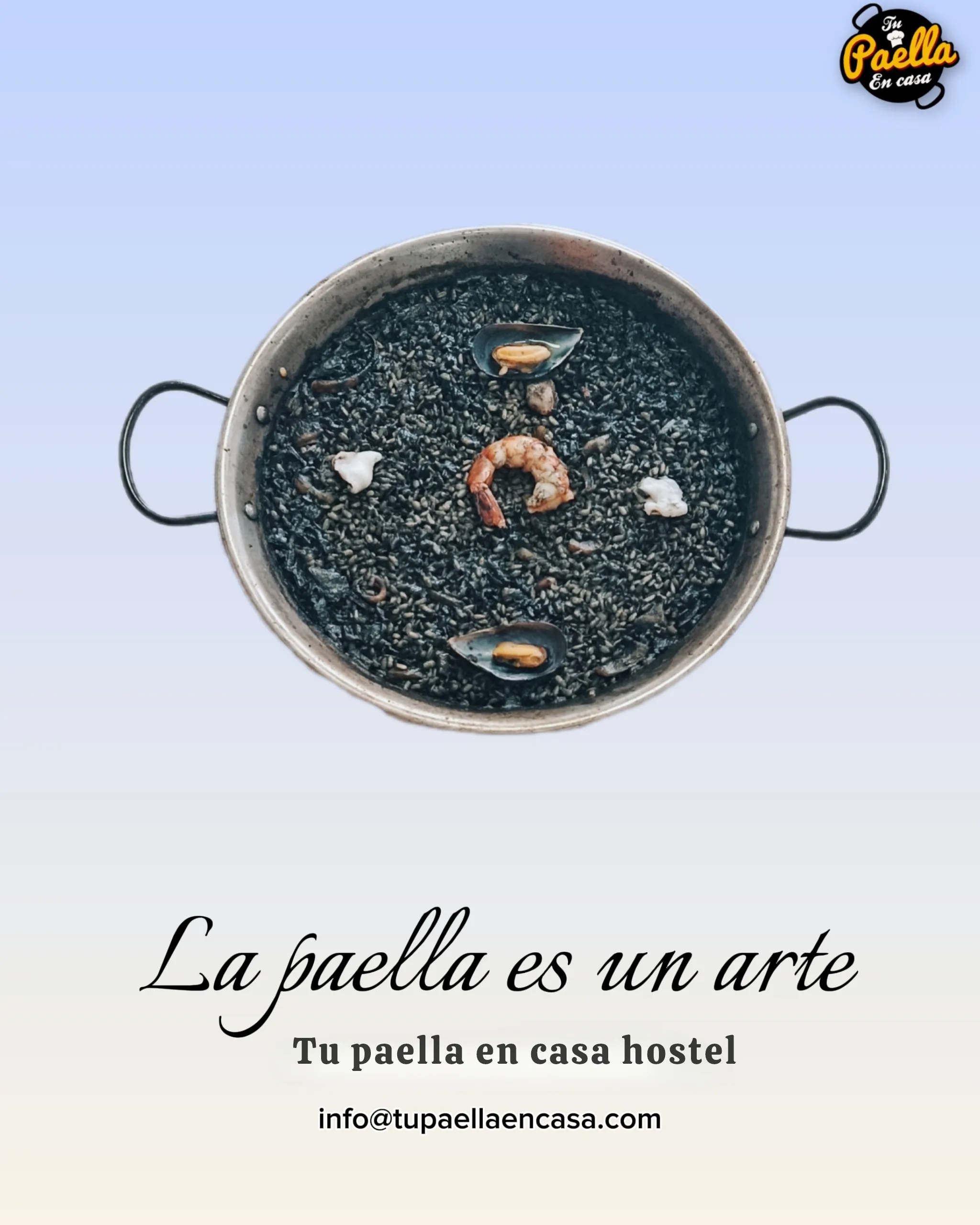 Arroz negro con sepia y gambas